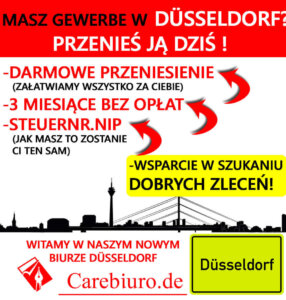 Gewerbe bez zameldowania w carebiuro.de